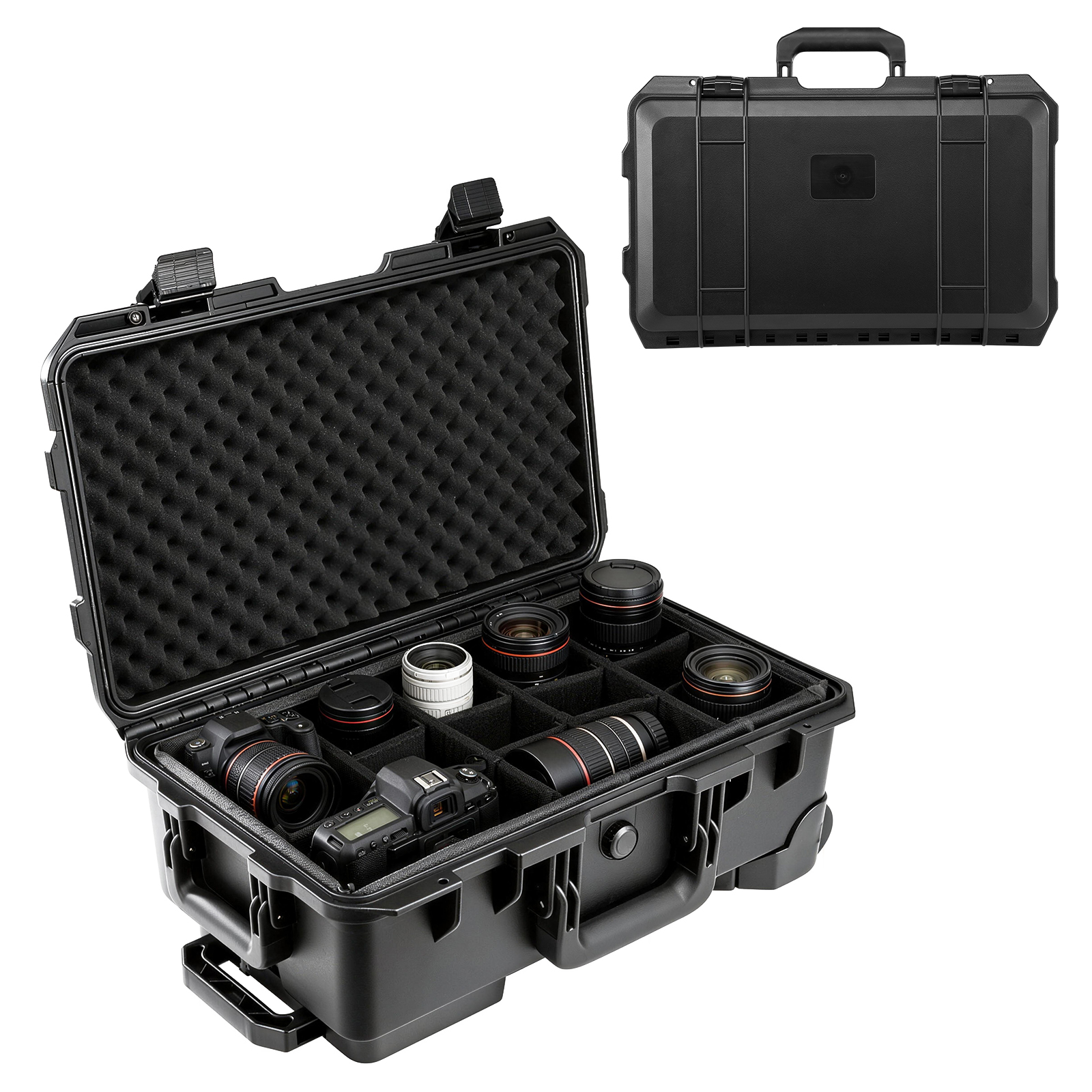Drone Aerial Photography - Professional Large Hard Rolling Camera Case,
