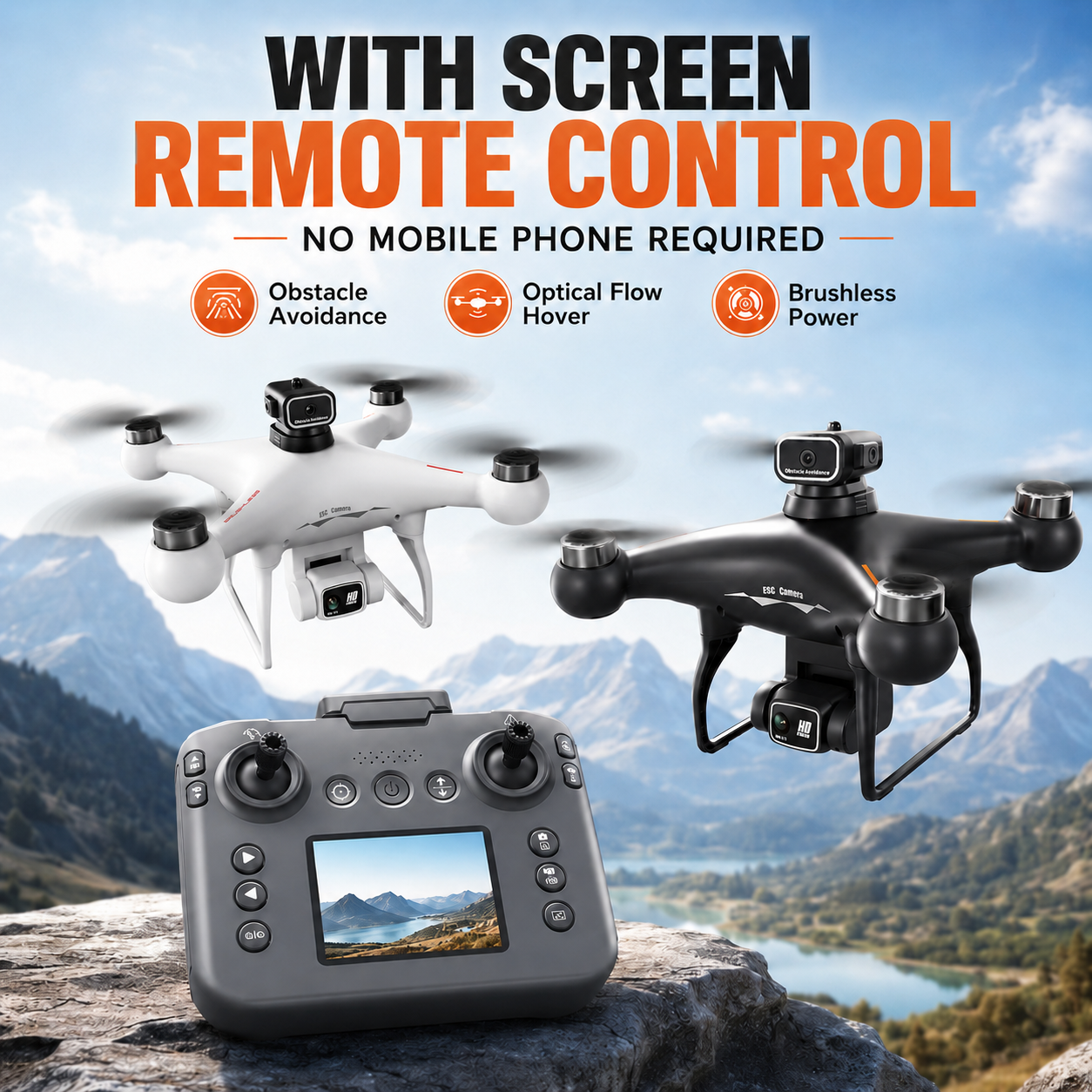 Drone Aerial Photography - ZNLYRION S116 RC Drone Brushless Motor