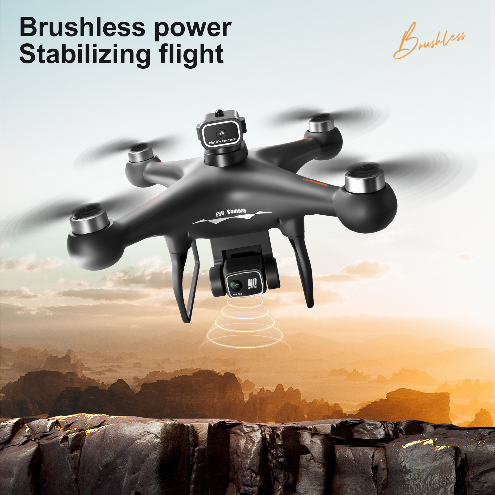 ZNLYRION S116 RC Drone Brushle - Drone Aerial Photography ulasan dan harga