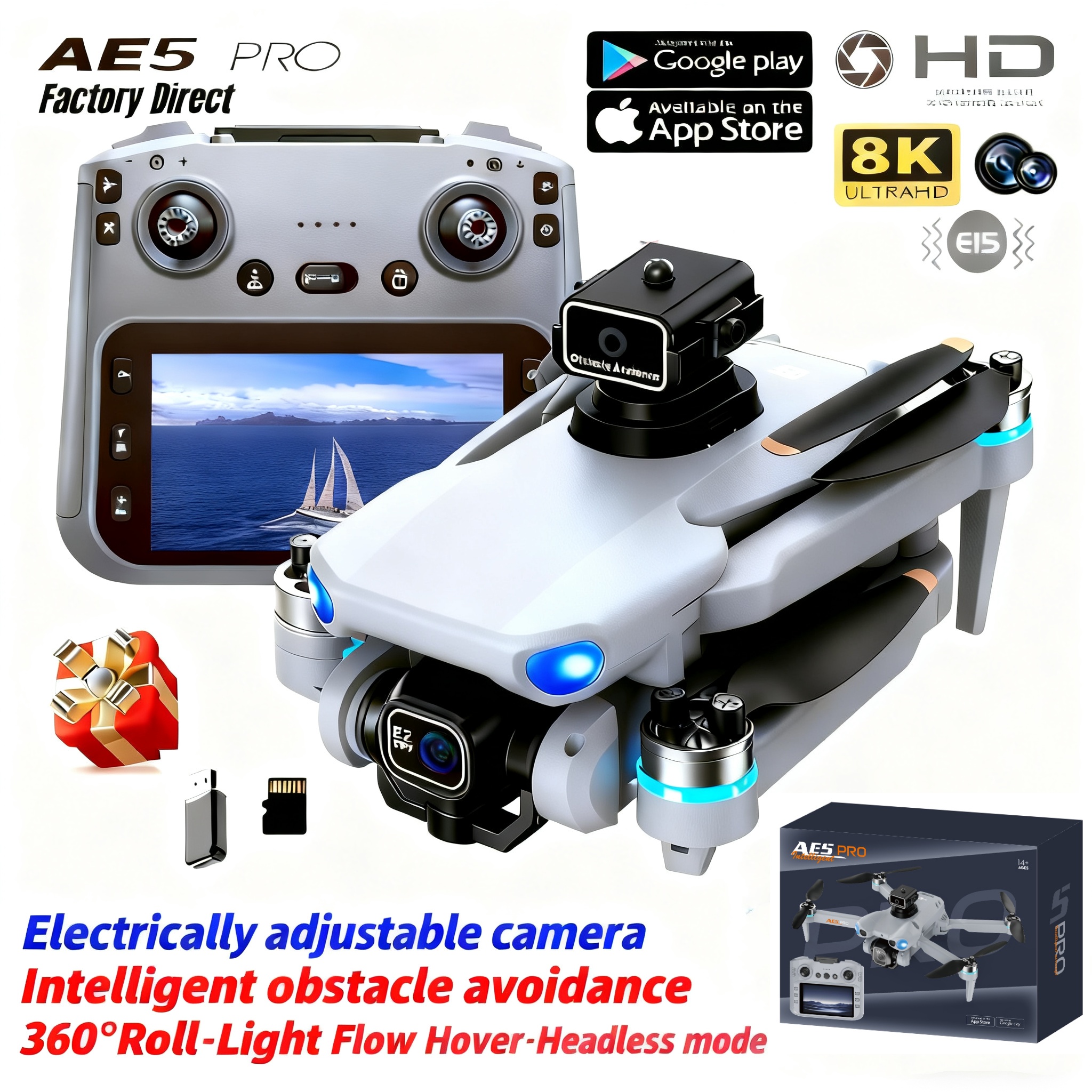 2026 New AE5 Pro Drone 8K HD 4 - Drone Multispectral ulasan dan harga