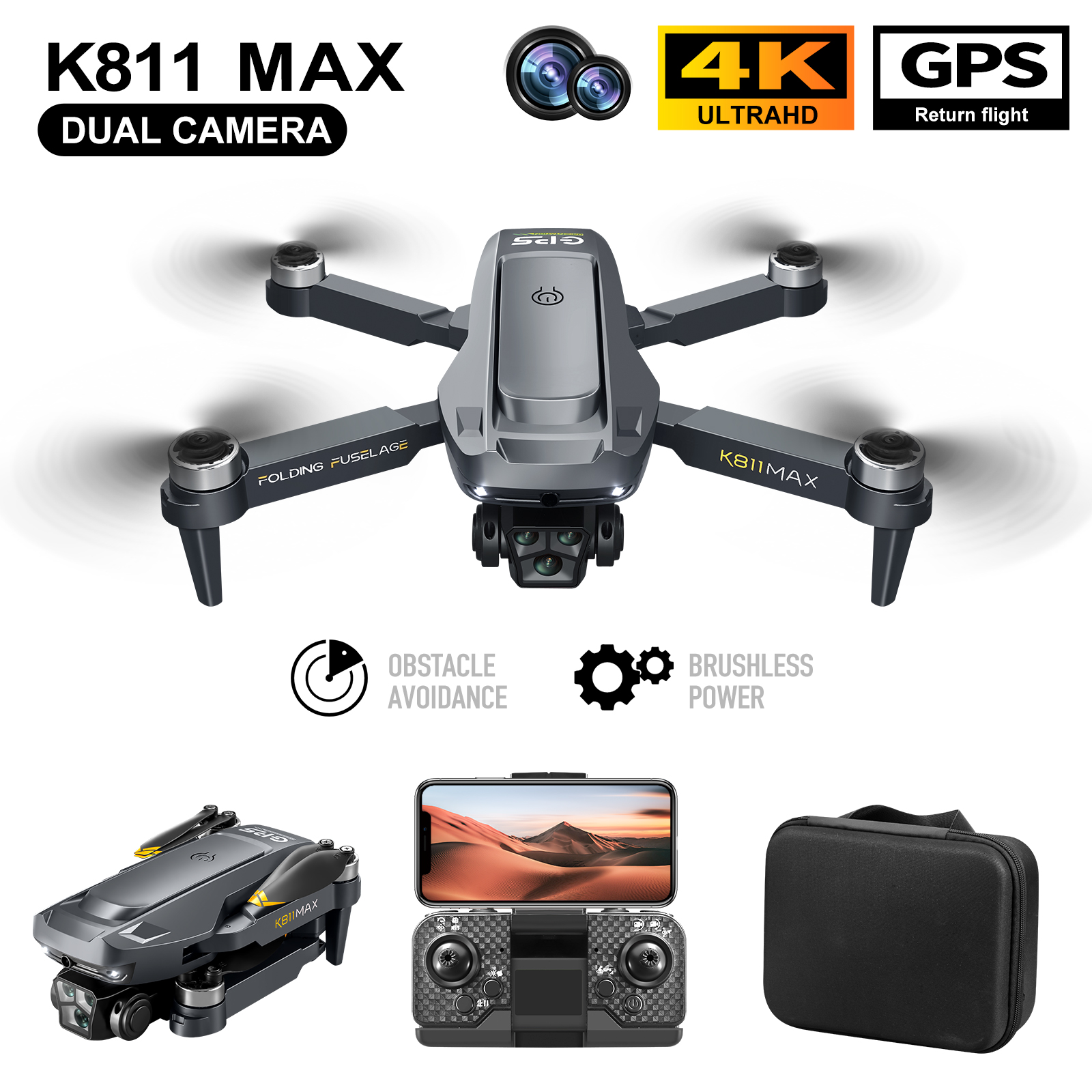 K811MAX Quadcopter Drone: Brus - Drone Mapping ulasan dan harga